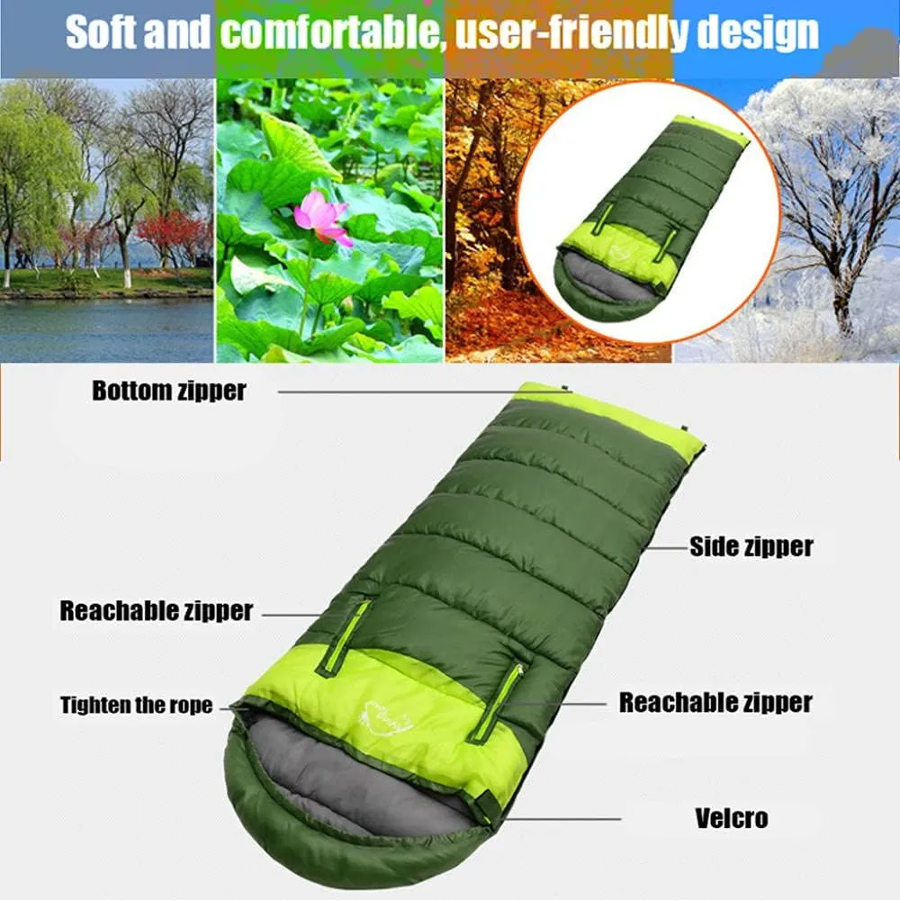 Envelope Sleeping Bag, Warm Waterproof Lightweight Camping Sleeping Bag,190cm75cm,Can Be Spliced Double Sleeping Bag, Sleeping Bags for Adults and Children Camping
