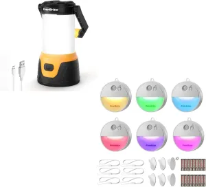 EverBrite Rechargeable LED Camping Lantern and LED Motion Sensor Night Lights