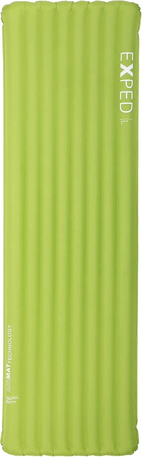 Exped Ultra Series: 1R, 3R, 5R, 7R Single & Duo - Lightweight Backpacking Mat - Packable and Comfortable - Sleeping Pad with Pumpbag for Self-Inflation