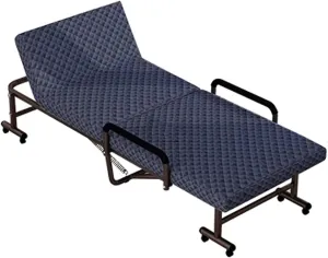 EYPKPL cots for Sleeping Camping Cots 6-Position Adjustment Folding Camping Cot Lounge Chair with Mattress and Armrests Load 661lbs Cots for Camping Stretching Freely