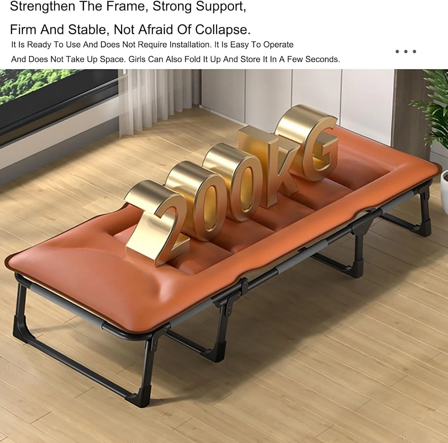 EYPKPL cots for Sleeping Portable Camping Cot 5-Position Adjustable Backrest Cots for Camping Load 440lb Camping Cots for Adults Portable Folding Bed Stretching Freely