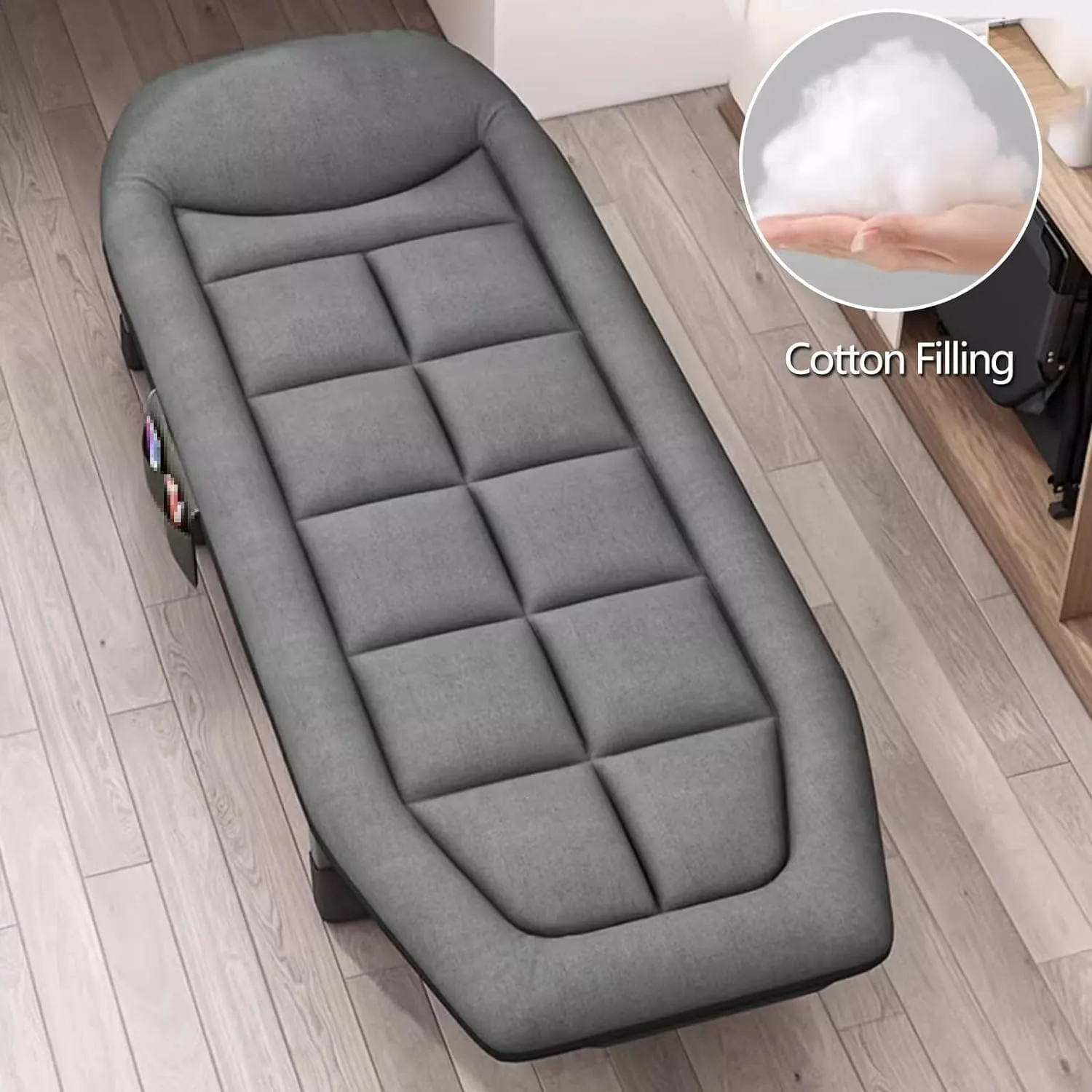EYPKPL cots for Sleeping Portable Camping Cot 6 Speed Adjustable Backrest Folding Camping Cot with Mattress Cots for Camping Load 150kg Folding Cot Stretching Freely
