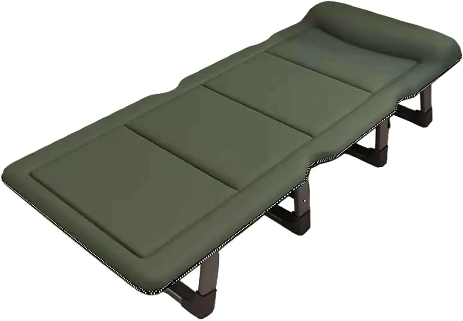 EYPKPL cots for Sleeping Portable Camping Cots 4 Position Adjustable Foldable Camping Cot W/Mattress and Pillow Camping Cots for Adults Lounge Chair Stretching Freely