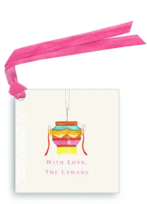 FESTIVE LANTERN - GIFT TAG SET