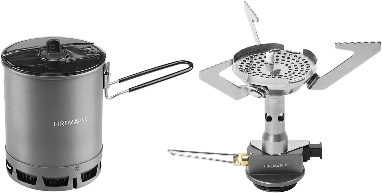 Fire-Maple G3 Petrel Ultralight Camping Pot and Greenpeak Backpacking Stove