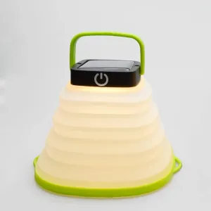 Flatware Solar Powered LED Camping Lantern Collapsible Design Portable Table Cube Light for Camping Hiking Fishing,Power Cuts,Emergency
