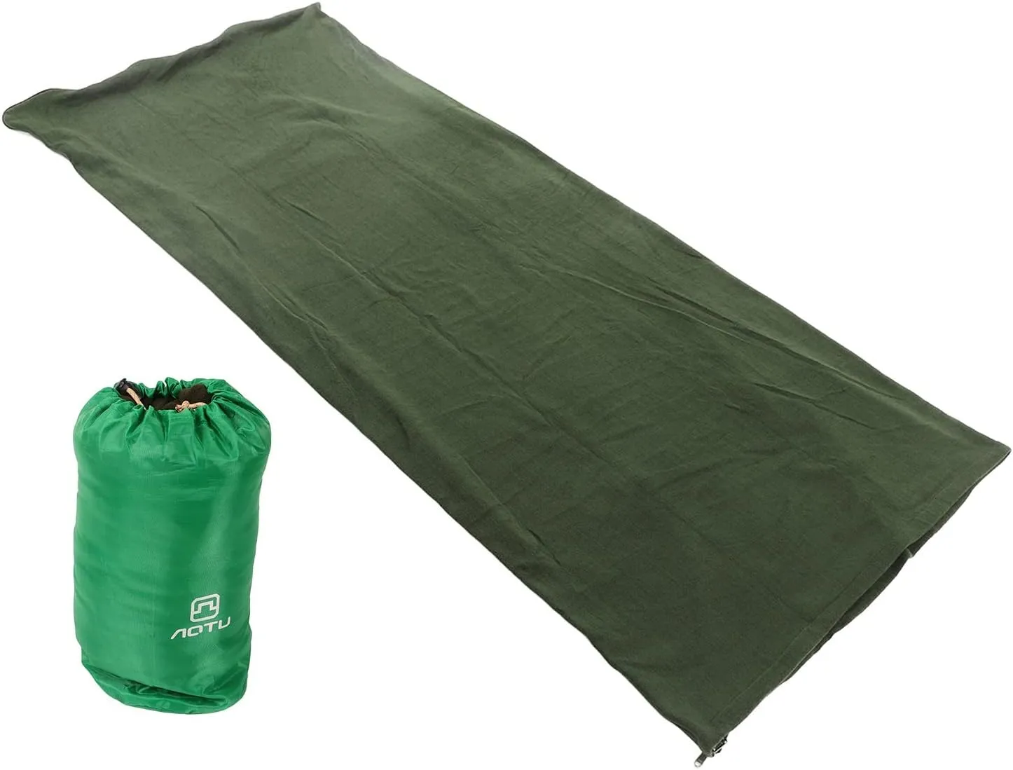 Fleece Camping Sleeping Bag Warm Skin Friendly Portable for Outdoor Hiking Climbing