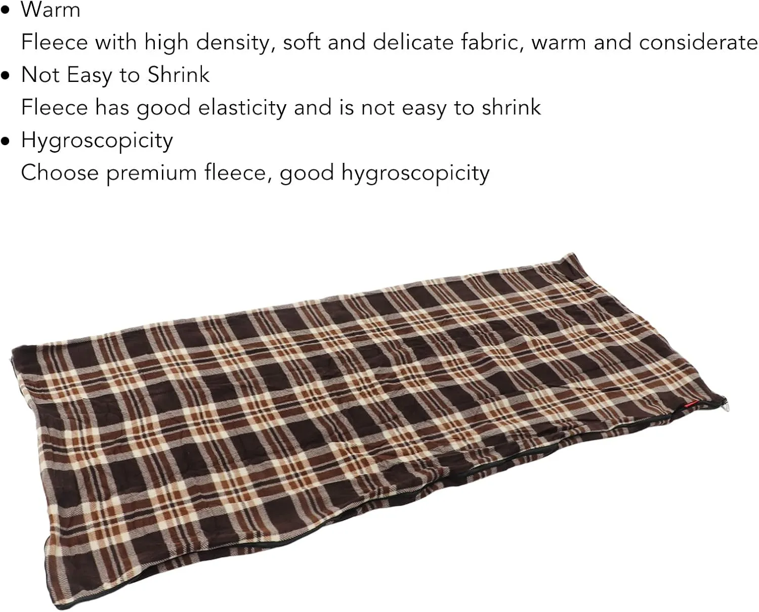 Fleece Sleeping for Adults, Camping and Hiking, Warm and Breathable, Multi Purpose Use, Lightweight and to Store, Machine Washable, Skin Friendly Fabric