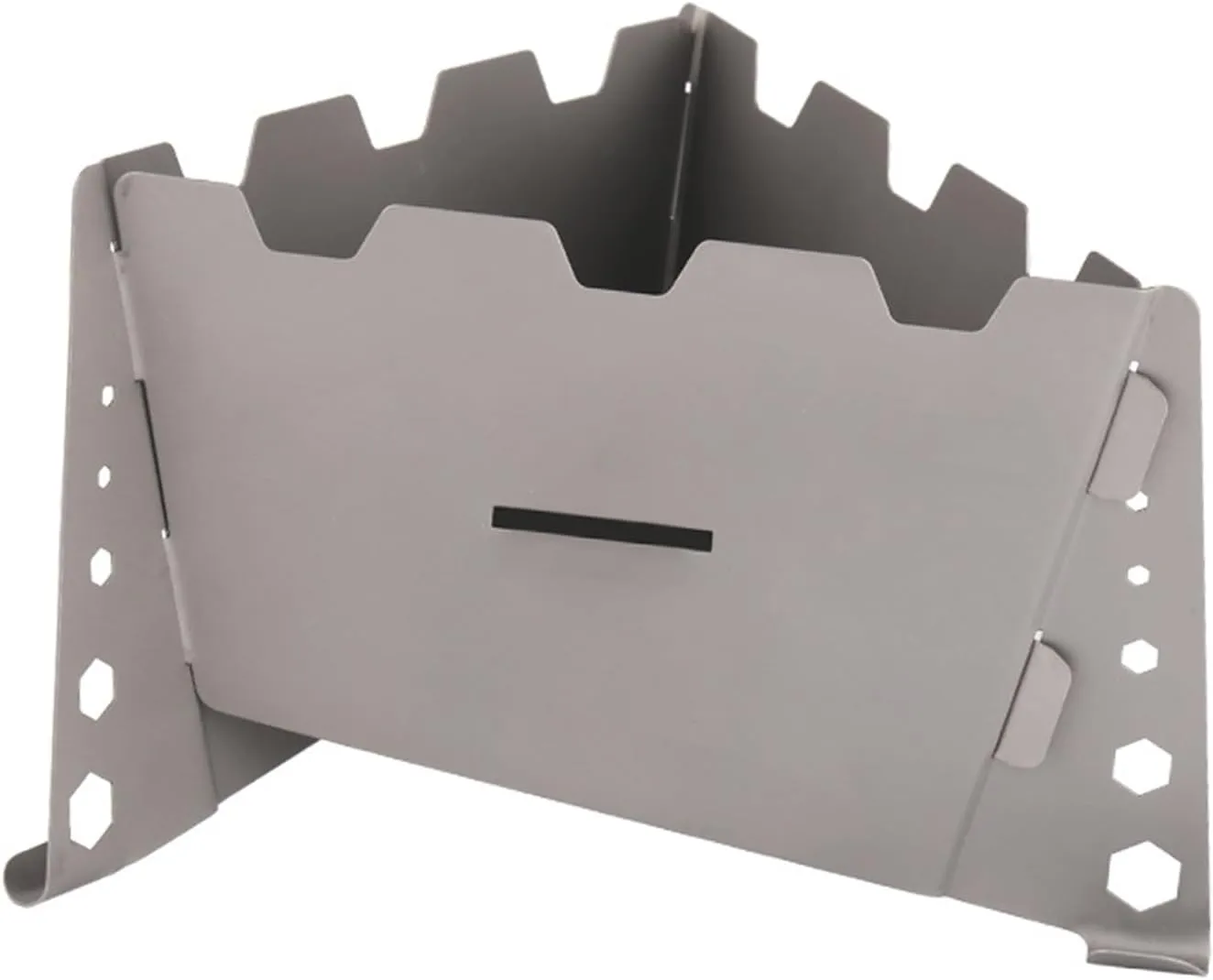 Foldable Barbecue Stove Solid Fuels Stove For Camping Hiking Folding Stove Solid Fuels Stove Tablets With Side Panel