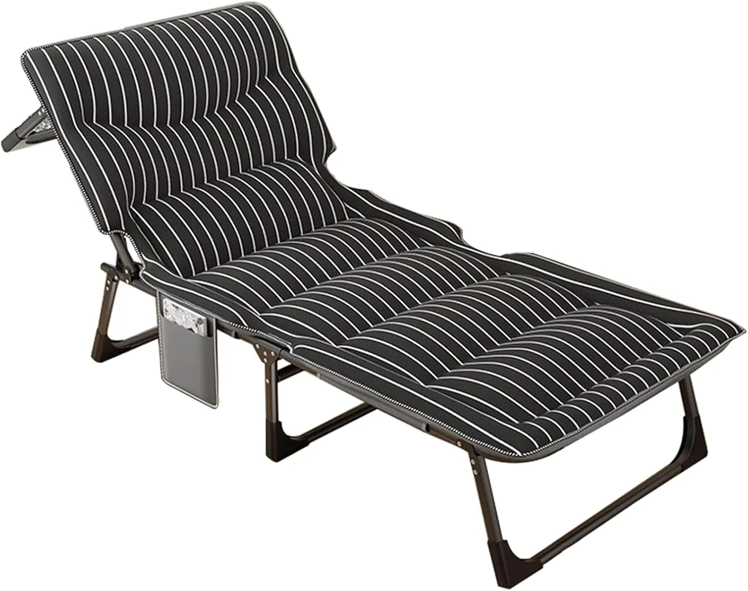Foldable Bed Adjustable 4-Position Backrest Cots Folding Camping Cot for Camping,Pool,Beach,Patio Camping Bed Lounge Chair