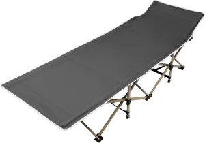 Foldable Camping Cot Folding Sleeping Cots for Adults, Travel Tent Cots Camping Sleeping Cots for Outdoor Fishing with Carry Bag Max Load: 617.29 lbs (Gray)