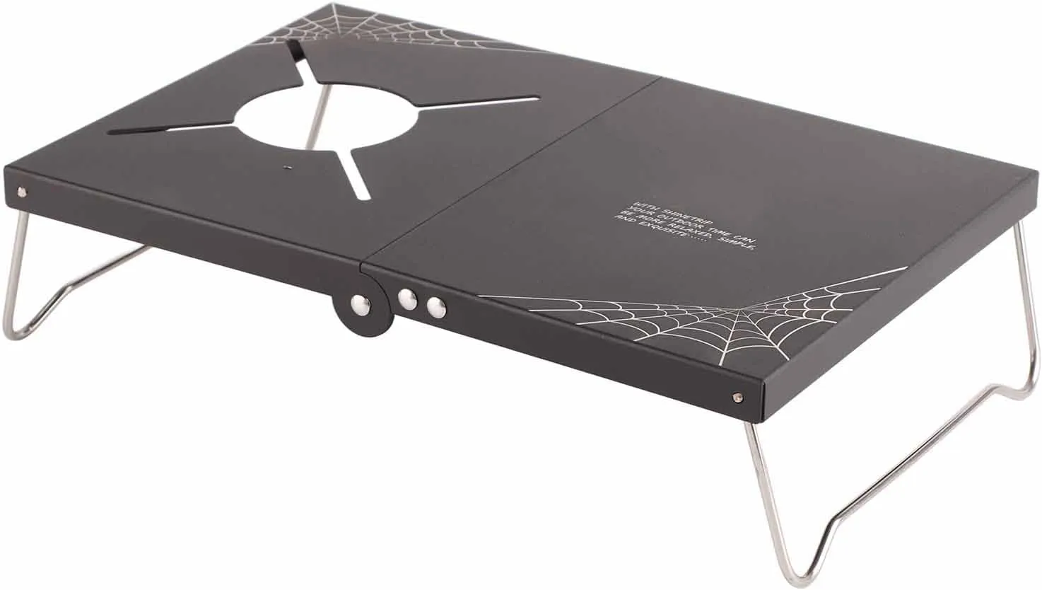 Foldable Camping Table, Portable Outdoor Stove Table with Storage Bag for Camping Hiking Picnic Compatible with 4 Combustors