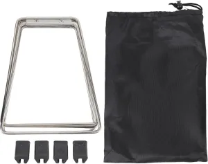 Foldable Cooler Stand, Stainless Steel Luggage Rack Damp Proof Outdoor Cooler Holder Stand Universal Stand Cooler for Camping