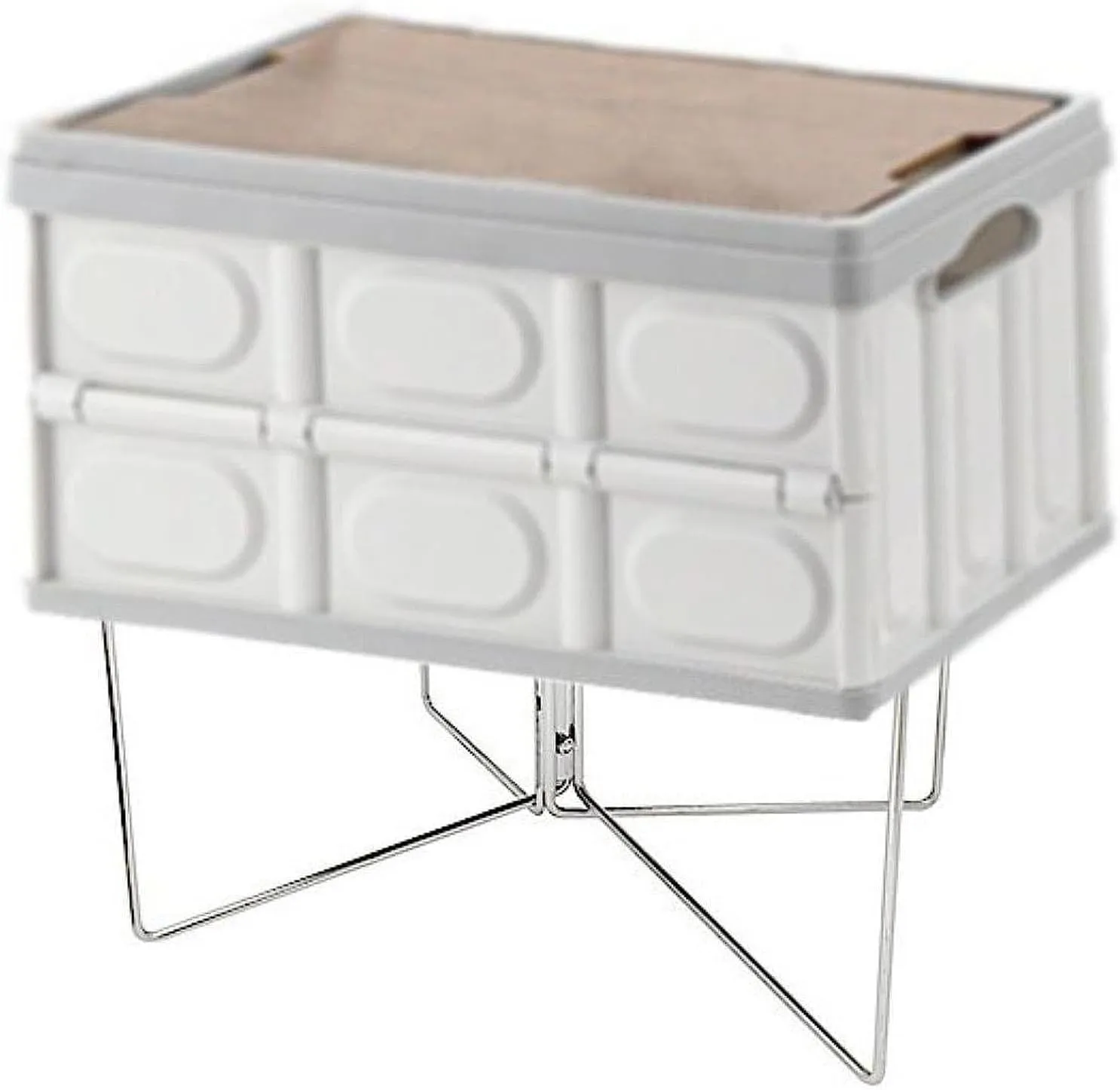 Foldable Cooler Stand with Carry Bag Trash Bag Holder Multifunctional Suitcase Rack Ice Box Holder for Camping Travel Cooking