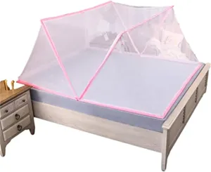 Foldable Mosquito Net Tent, Mosquito Net for Camping, Mosquito Net for Bed, Mosquito Net for Outdoor and Travel/Pink/190 * 100 * 80Cm