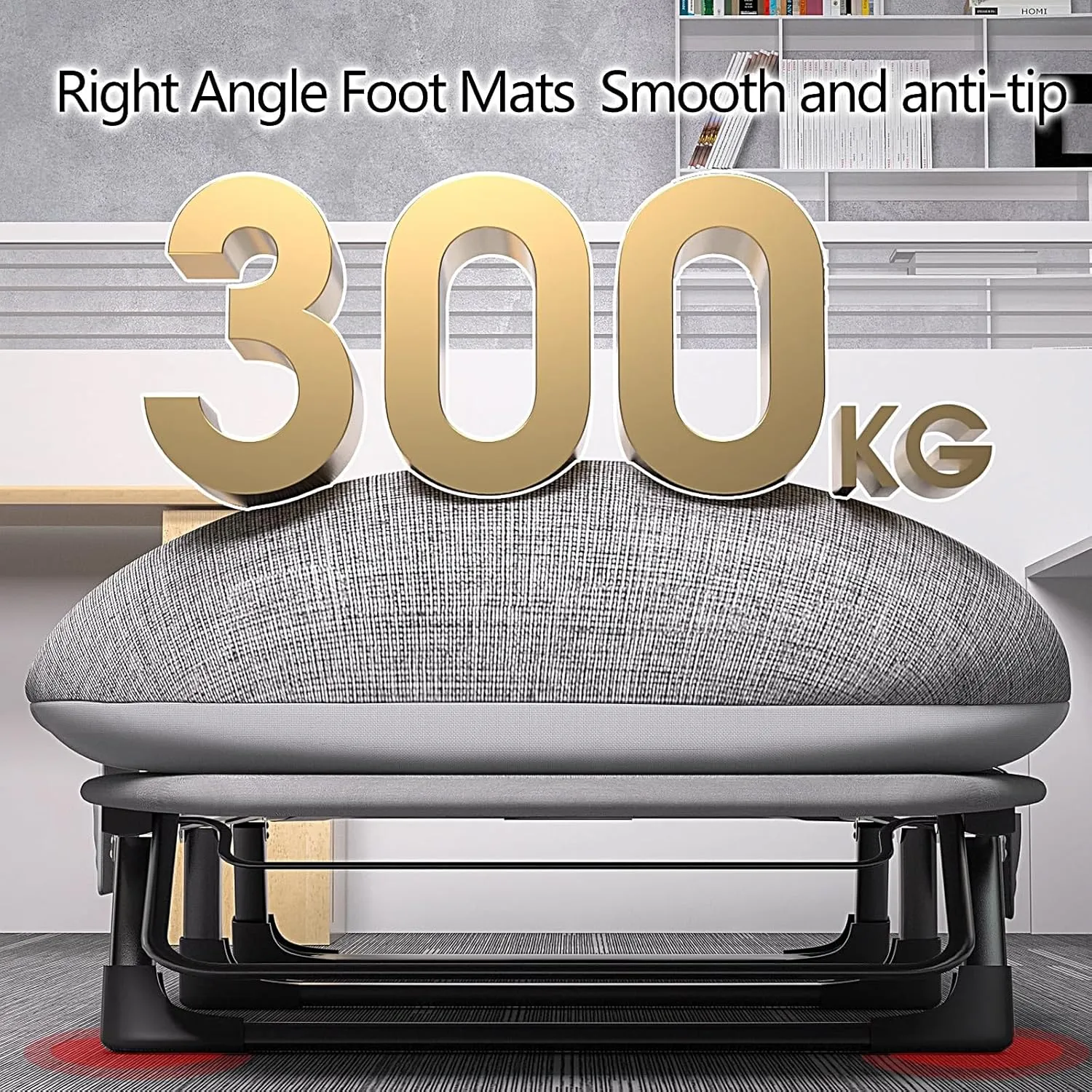 Folding Bed with Mattress 6 Position Adjustable Backrest Camping Cots for Adults with 300kg Load Capacity Folding Camping Cot Sleeping Cot for Adult(White,200 * 70 * 30cm)