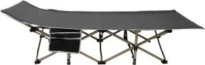 Folding Camping Bed, Adjustable Portable Outdoor Camping Cot Heavy Duty Sleeping Bed Camping Cots w/Carry Bag, Chaise Lounge Chair for Home Office Nap Beach Pool Patio Trave