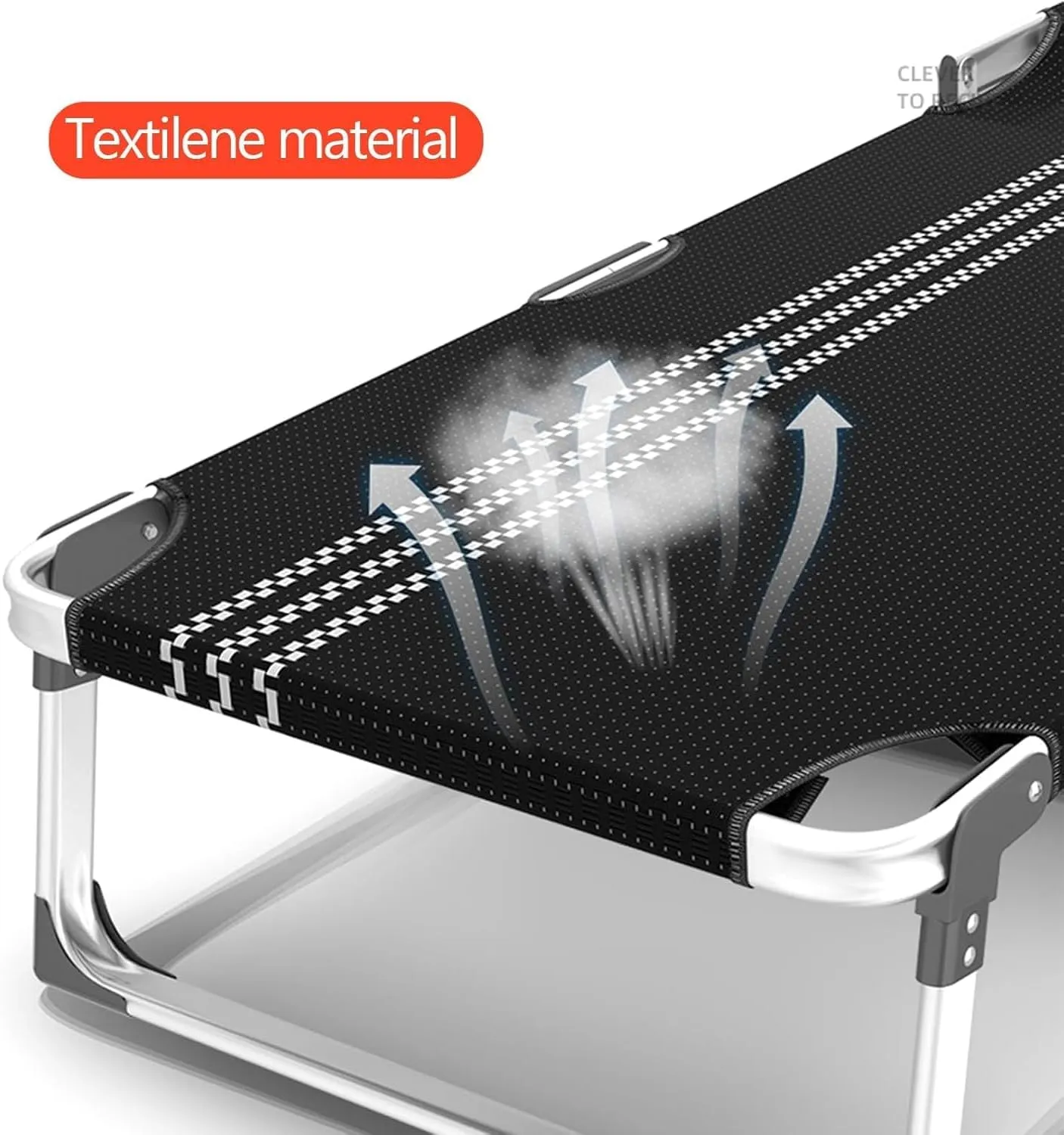 Folding Camping Bed Aluminium Alloy Frame Cots for Camping Adults 5 Adjustable Positions Camping Cot Camping Cots for Adults