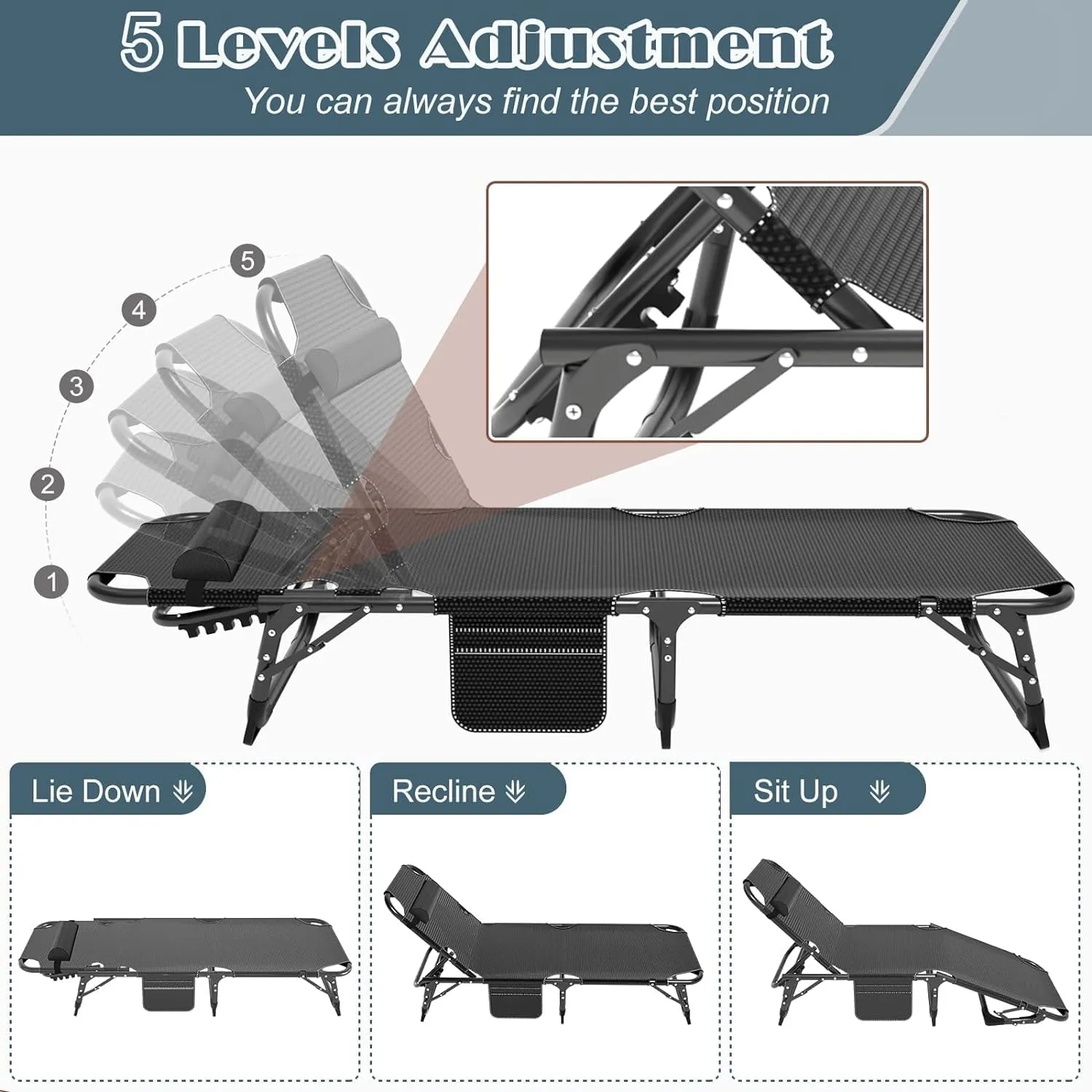 Folding Camping Cot for Adults, Portable Folding Cot Sleeping Bed Outdoor Use, Foldable Bed with Comfortable Mattress, Roll Away Cots for Camp Outdoor Office Travel
