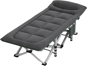 Folding Camping Cot for Adults, Portable Sleeping Cot, Folding Camping Cot with Mattress, for Adults Home Guest Office Outdoor Travel
