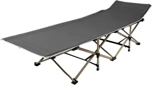 Folding Camping Cot for Adults Up to 617.29lbs, Portable Outdoor Travel Tent Cots Camping Bed Sleeping Cot w/Storage Bag, Durable Oxford Cloth Heavy Duty Folding Bed for Hiking, Hunting,Gray