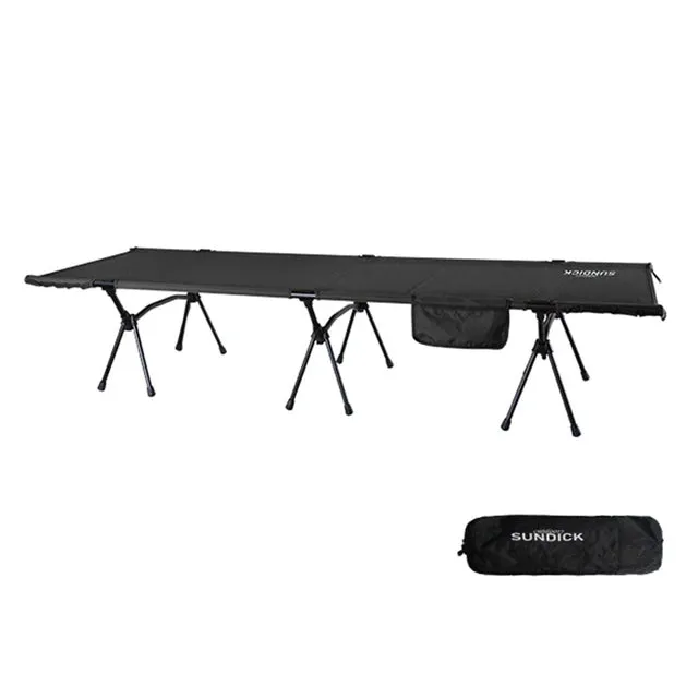 Folding Camping Cot with Leg Extenders – Portable Outdoor Sleeping Cot for Hiking, Traveling, and Backpacking