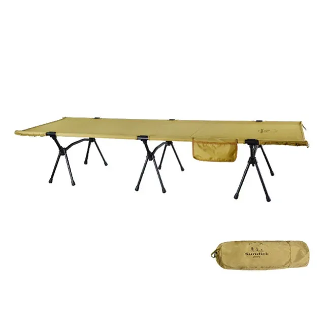 Folding Camping Cot with Leg Extenders – Portable Outdoor Sleeping Cot for Hiking, Traveling, and Backpacking