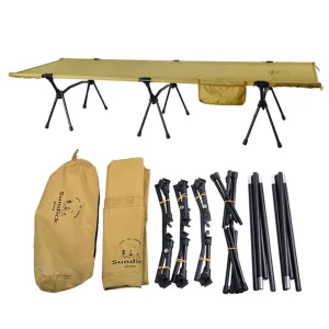 Folding Camping Cot with Leg Extenders – Portable Outdoor Sleeping Cot for Hiking, Traveling, and Backpacking