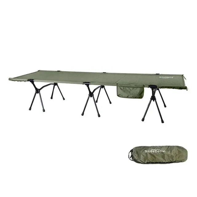 Folding Camping Cot with Leg Extenders – Portable Outdoor Sleeping Cot for Hiking, Traveling, and Backpacking