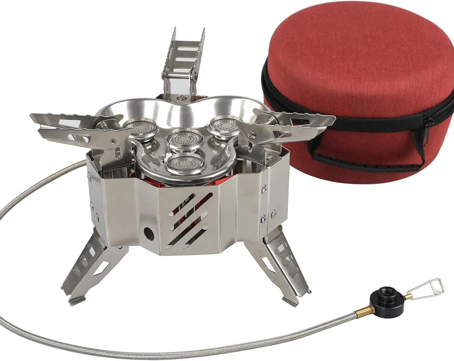Folding Camping Gas Stove Strong Firepowe Camping Stove Camp Stove Camping Gas Stove Ultralight Camping Stove Windproof Stove Folding Camping Gas Stove Ultralight Camping Windproof Stove with