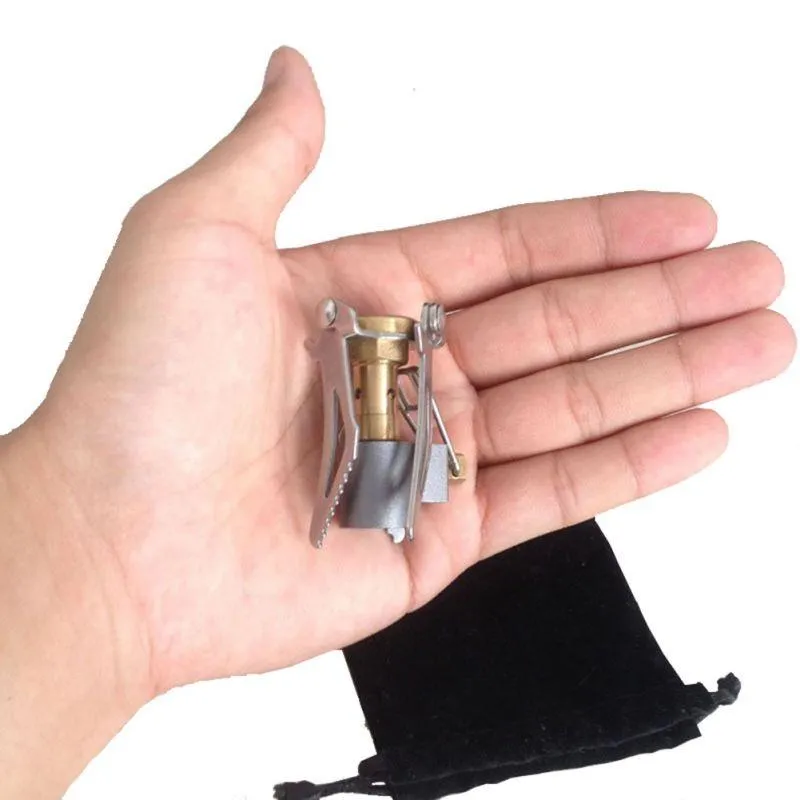Folding Mini Gas Stove For Outdoor Survival