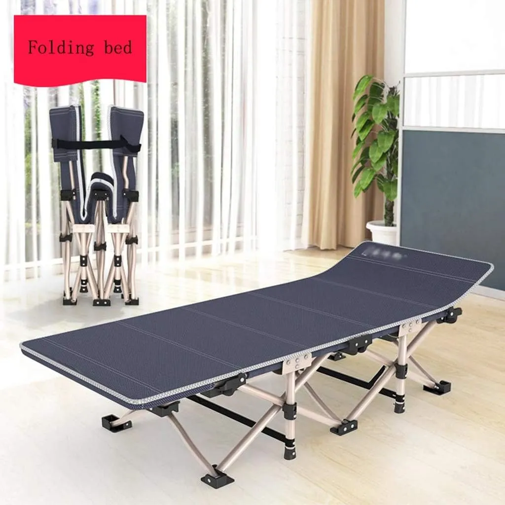 Folding Reclining Chair Garden Folding Deck Chair, Travel Vehicle Convenient Single Bed, Reinforced Steel Tube, with Anti-Skid Foot Pad and Handbag Beach Sun Lounger Chairs (Style1 17