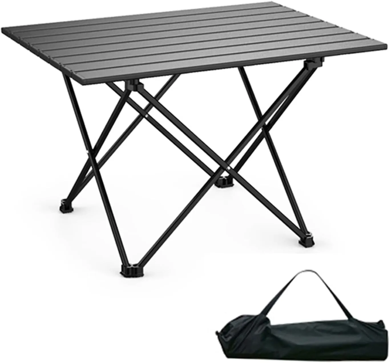 Folding Table Camping Portable, Camping Tables That Fold up Lightweight, Small Camping Table with Carry Bag, Aluminum Alloy Frame(68 * 47 * 46cm)