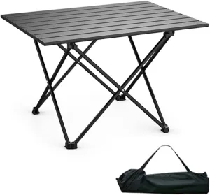Folding Table Camping Portable, Camping Tables That Fold up Lightweight, Small Camping Table with Carry Bag, Aluminum Alloy Frame(68 * 47 * 46cm)