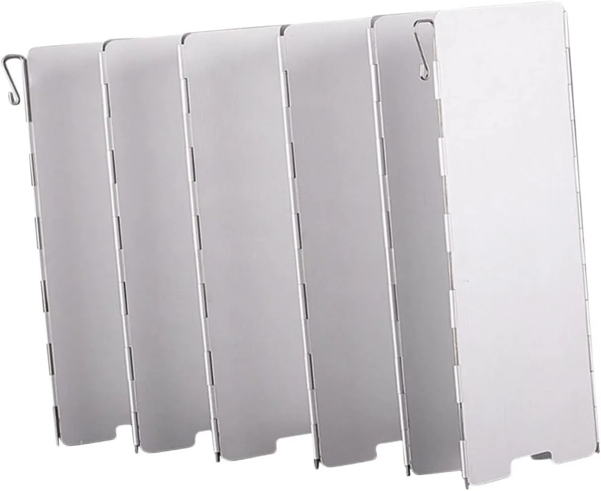 Folding Windscreen for Camping Stove Wind Blocker Gas Stove Windscreen for Hiking