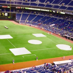FORTRESS Baseball Field Tarp Bundle for Pitcher’s Mound, Home Plate, and Bases | Weatherproof & UV-Resistant Tarpaulin with Reinforced Edges – Available in Little League & Big League Sizes