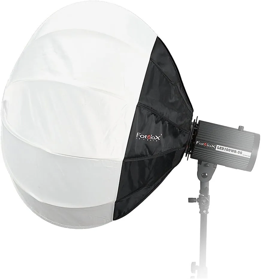 Fotodiox Lantern Softbox 26in (65cm) Globe - Collapsible Globe Softbox with Broncolor Speedring for Broncolor (Impact), Visatec, and Compatible