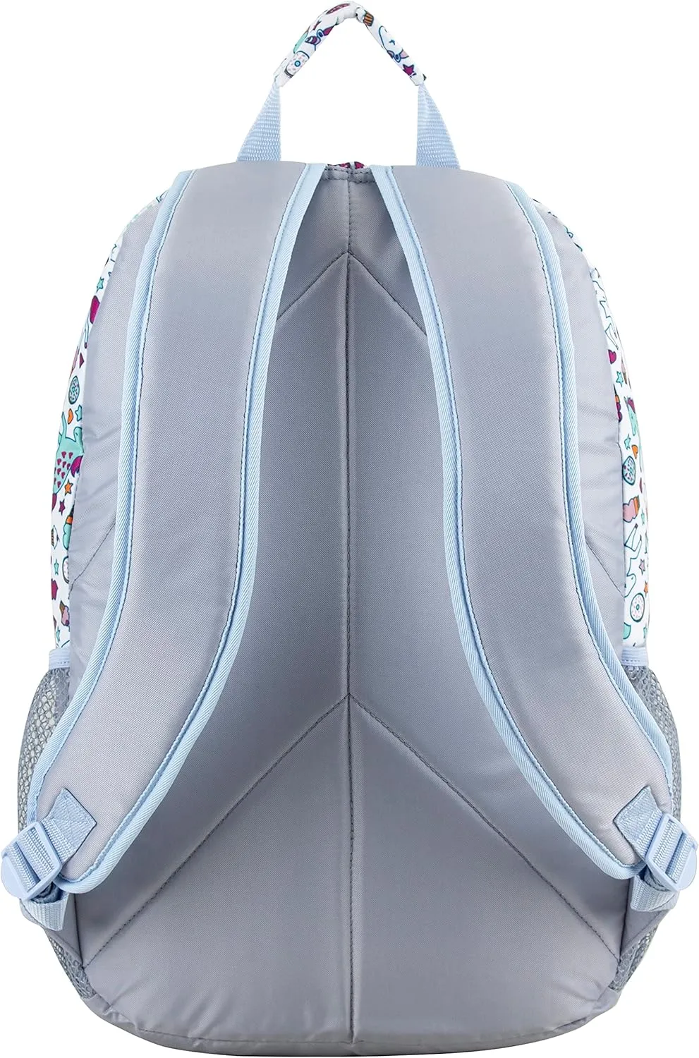 FUEL Lunch Backpack Set Water Resistant Dome Bookbag Bag Soft Reusable Insulated Cooler Lunch Box Thermal Travel Office Lunch Bag, Unicorn Donuts
