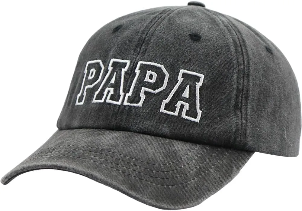 Funny Dad Hats for Men, Adjustable Cotton Papa Embroidered Baseball Cap