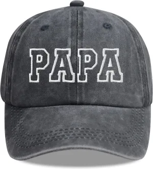 Funny Dad Hats for Men, Adjustable Cotton Papa Embroidered Baseball Cap