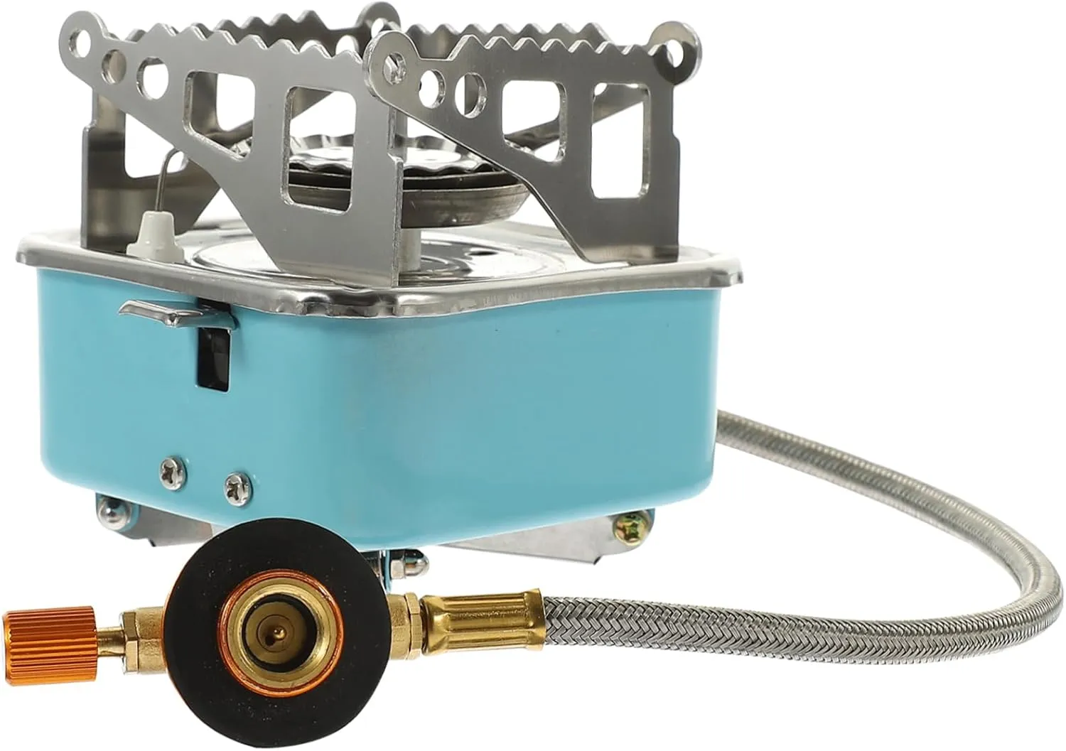 Gadpiparty Foldable Gas Stove Portable Small Camping Stove for Outdoor Use Easy to Install and Operate for Hiking and Compact Design with Screw Connection