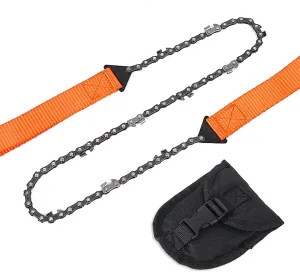 Gardening Tools Heavy Duty Pocket Folding Hand Saw Chain for Camping, Hunting, Tree Cutting or Emergency Kit Hand Zipper Saw Garden Saw Wire Saw for Fruit Trees (Blade Length : Black)