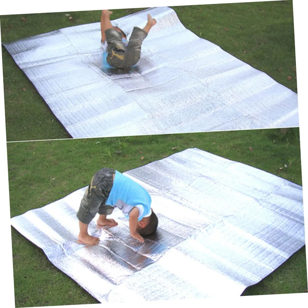 Garneck Insulated Camping Kneeler Mat Waterproof Picnic Sleeping Pad Double-Sided Aluminum Foil Sleep Mats