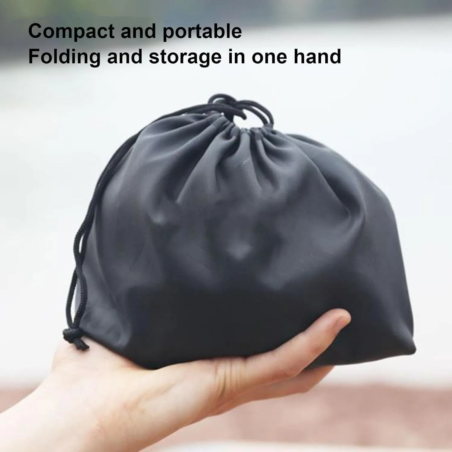 Gas Camping Stove - Mini Portable Stove | Foldable Camping Stove | Outdoor, Hiking (Black)