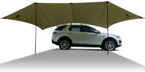 GEERTOP Portable Camping Tarp Car Side Awning for SUV Waterproof Instant Truck Canopy Sun Shade Shelter Outdoor Vehicle Awning for Van, MPV, Campers