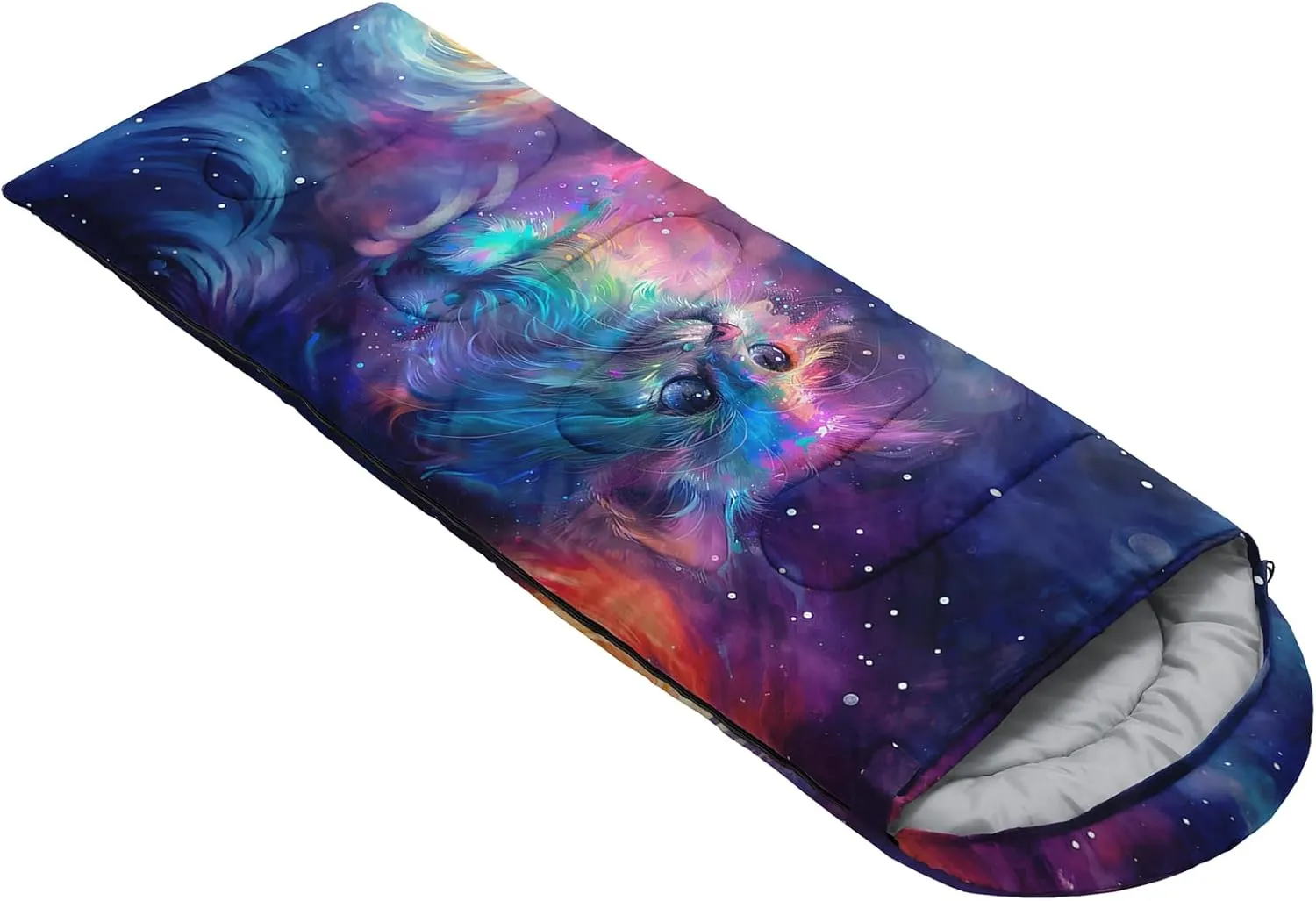 Girls Unicorn Camping Sleeping Bag,Lightweight & Waterproof,3 Season Warm & Cold Weather,Portable,Beautiful Purple Lavender Sleeping Bag for Boys Girls Adults,Traveling,Camping,Hiking