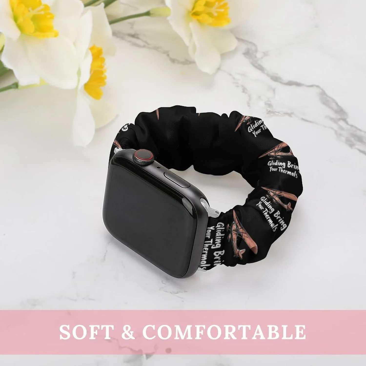 Gliding Bring Your Thermals Fashion Watch Strap Scrunchies Wristbands Compatible With IWatch Series