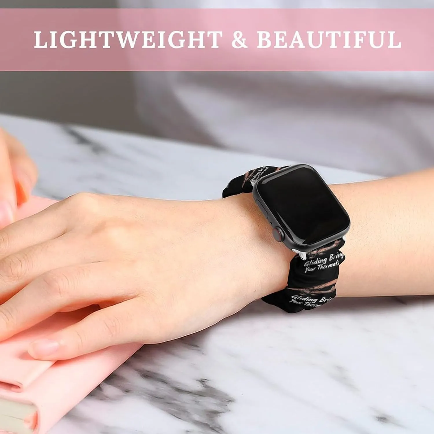 Gliding Bring Your Thermals Fashion Watch Strap Scrunchies Wristbands Compatible With IWatch Series