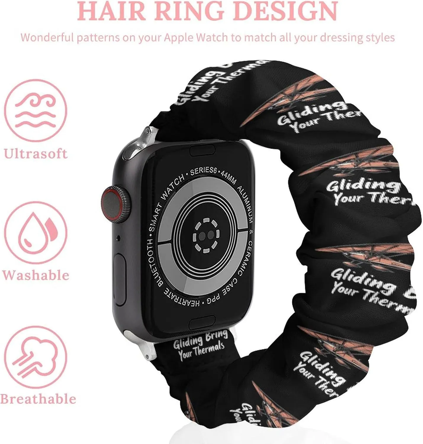 Gliding Bring Your Thermals Fashion Watch Strap Scrunchies Wristbands Compatible With IWatch Series