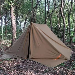 GOLDCAMP Waterproof Camping Tarp，70D Nylon 10''X10'' Hammock Rain Fly ，UV 50  and PU15000mm Tent Tarp Shelter Canopy，Heavy Duty Multifunctional Sun Shade or Rain Fly Essentials for Hiking Backpacking